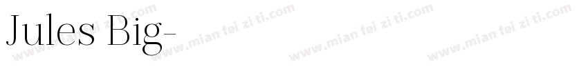 Jules Big字体转换